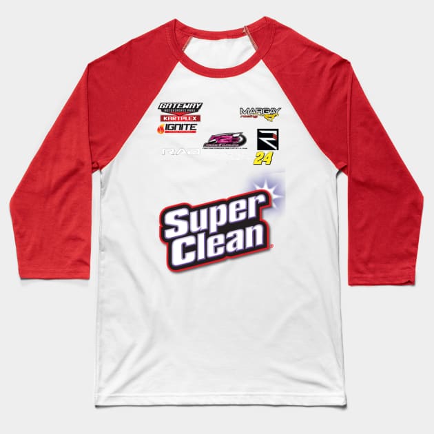 Super Clean racing (updated) Baseball T-Shirt by DF24